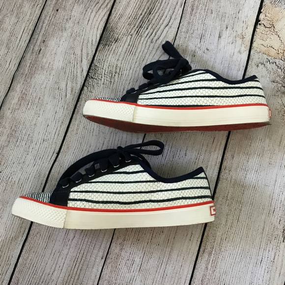 Tory Burch Millie Sneaker - Stripe Snake Print/Grosgrain Size 7 - Picture 5 of 12